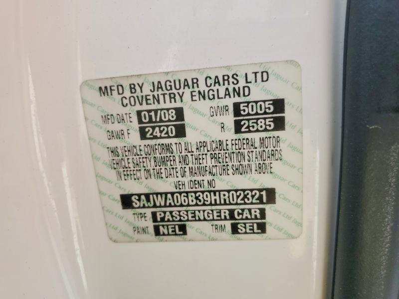 Aukcja sprzedaży 2009 Jaguar Xf, vin: SAJWA06B39HR02321, numer aukcji: 50684096