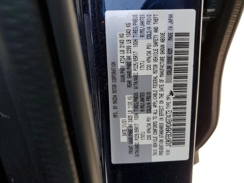 50440206 :رقم المزاد ، JM3KFBCM6M0497473 vin ، 2021 Mazda Cx-5 مزاد بيع