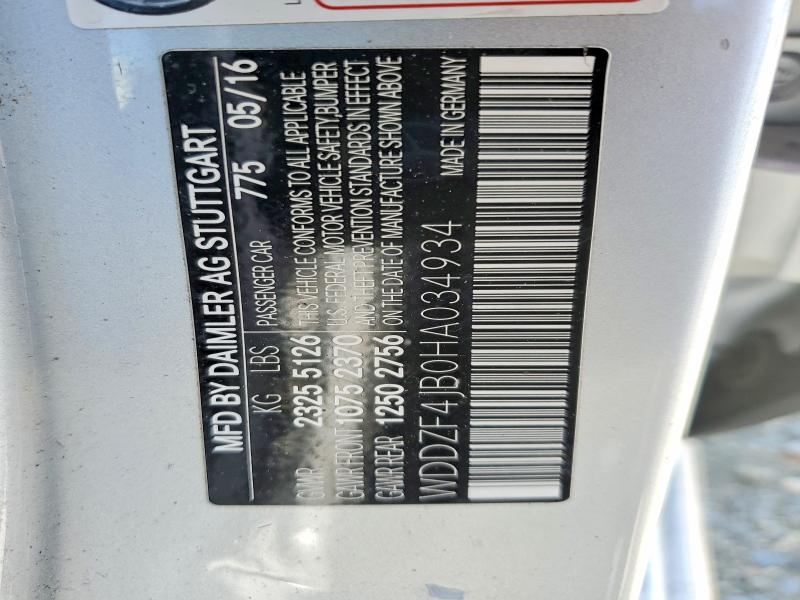Aukcja sprzedaży 2017 Mercedes Benz E, vin: WDDZF4JB0HA034934, numer aukcji: 48114506