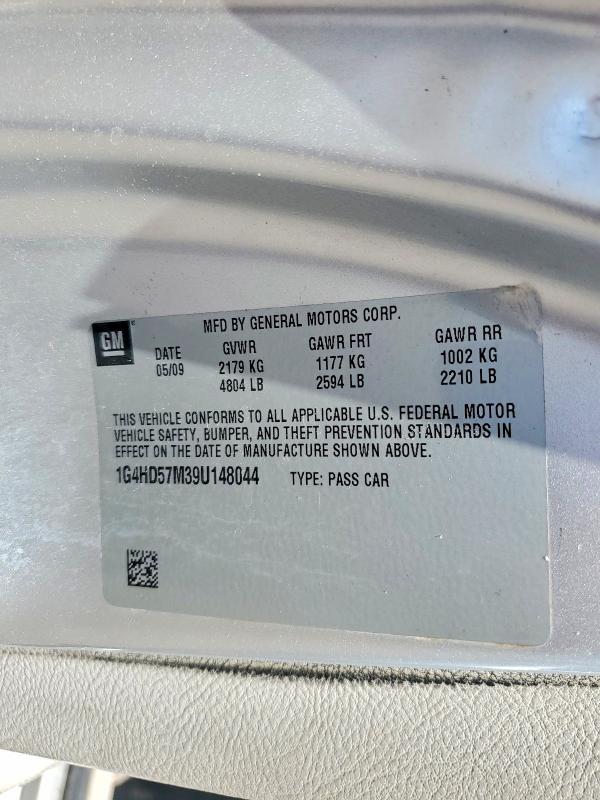 Продаж на аукціоні авто 2009 Buick Lucerne, vin: 1G4HD57M39U148044, номер лоту: 50103006