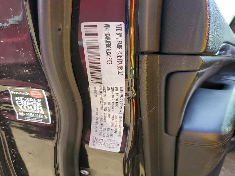50676216 :رقم المزاد ، 1C4RJFBG7LC418172 vin ، 2020 Jeep Grand Cherokee مزاد بيع