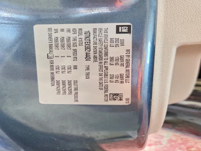50496626 :رقم المزاد ، 1GTN2TEX5BZ144424 vin ، 2011 Gmc Sierra مزاد بيع
