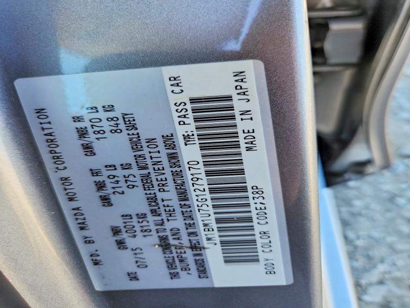 Продаж на аукціоні авто 2016 Mazda 3, vin: JM1BM1U75G1279170, номер лоту: 49472426