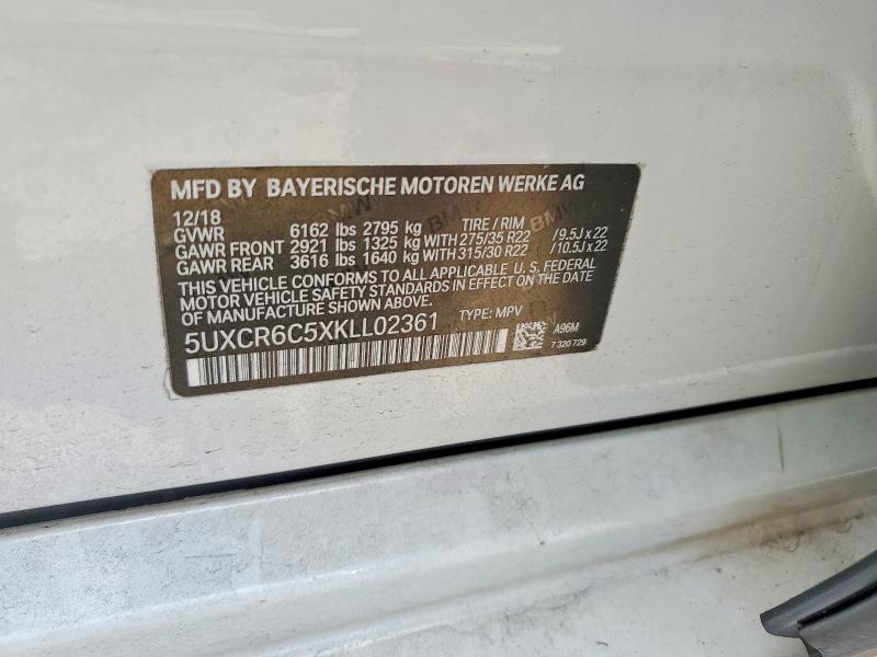 Aukcja sprzedaży 2019 Bmw X5, vin: 5UXCR6C5XKLL02361, numer aukcji: 51820176