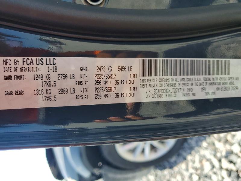 Aukcja sprzedaży 2018 Dodge Journey, vin: 3C4PDCBGXJT274714, numer aukcji: 48422336