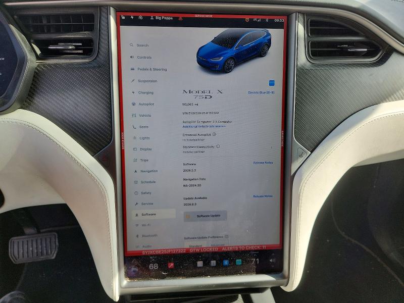 Aukcja sprzedaży 2018 Tesla Model X, vin: 5YJXCBE25JF137322, numer aukcji: 50175516