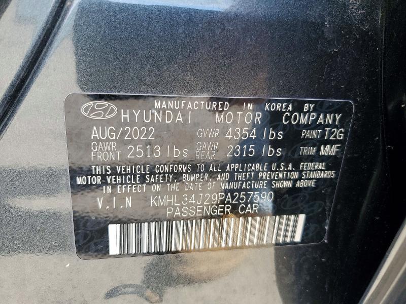 Aukcja sprzedaży 2023 Hyundai Sonata, vin: KMHL34J29PA257590, numer aukcji: 50467556