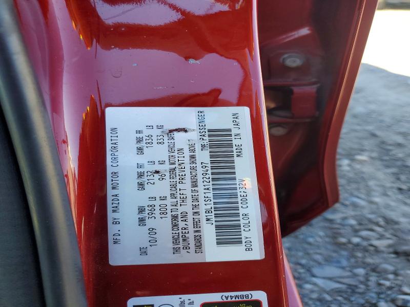 Aukcja sprzedaży 2010 Mazda 3, vin: JM1BL1SF1A1229497, numer aukcji: 51296496