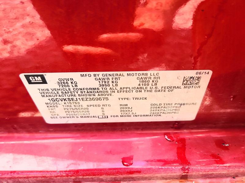 Aukcja sprzedaży 2014 Chevrolet Silverado, vin: 1GCVKSEJ1EZ369675, numer aukcji: 50730946