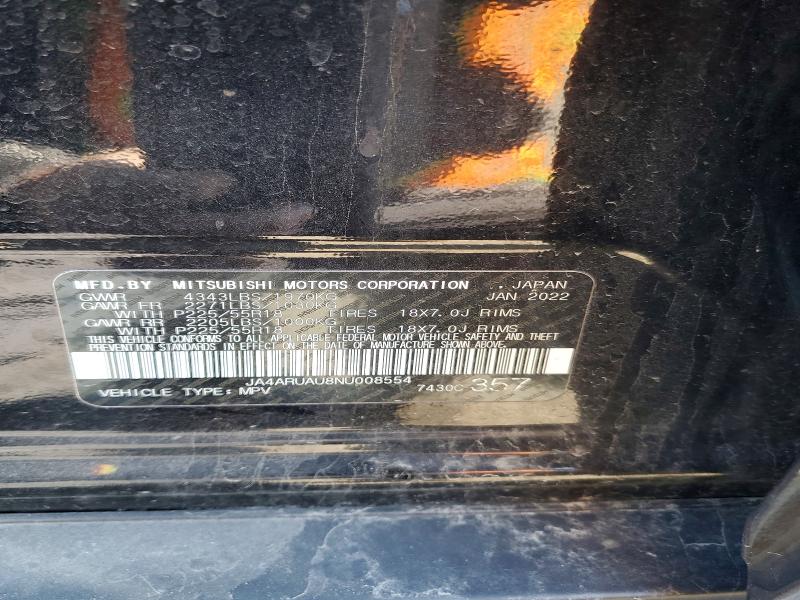 Продаж на аукціоні авто 2022 Mitsubishi Outlander Sport, vin: JA4ARUAU8NU008554, номер лоту: 50721806