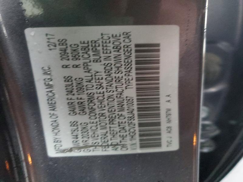 Продаж на аукціоні авто 2018 Honda Accord, vin: 1HGCV2F58JA010057, номер лоту: 49646126