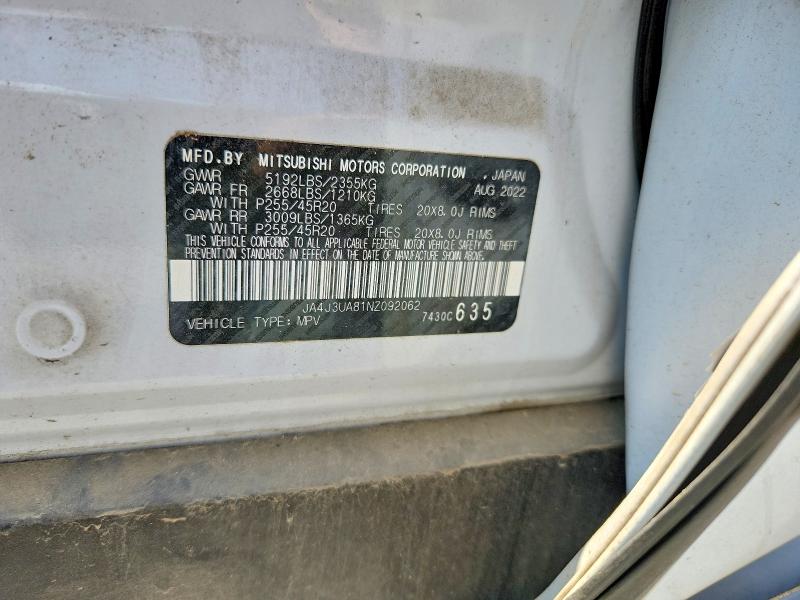 Aukcja sprzedaży 2022 Mitsubishi Outlander, vin: JA4J3UA81NZ092062, numer aukcji: 51138206