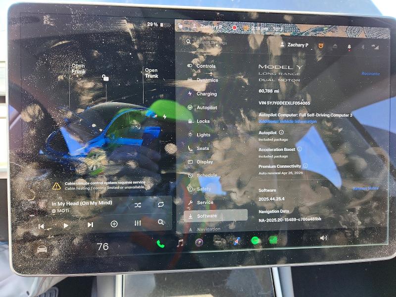 Aukcja sprzedaży 2020 Tesla Model Y, vin: 5YJYGDEEXLF054065, numer aukcji: 50186436
