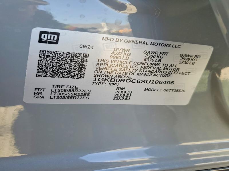 Продаж на аукціоні авто 2025 Gmc Hummer Suv, vin: 1GKB0RDC6SU106406, номер лоту: 48680146