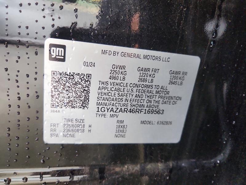 Продаж на аукціоні авто 2024 Cadillac Xt4, vin: 1GYAZAR46RF169563, номер лоту: 50301876
