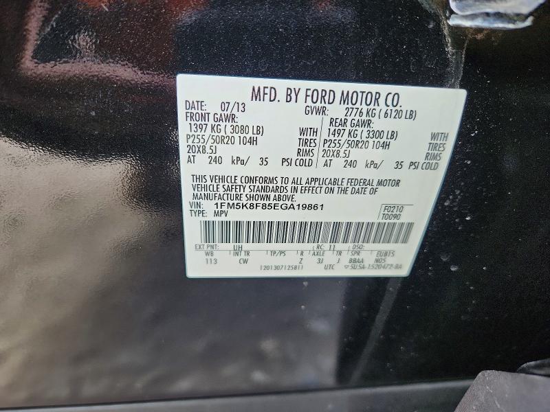 Продаж на аукціоні авто 2014 Ford Explorer, vin: 1FM5K8F85EGA19861, номер лоту: 48759766