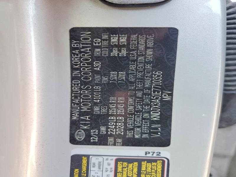 Продаж на аукціоні авто 2014 Kia Soul, vin: KNDJX3A51E7710356, номер лоту: 48967636