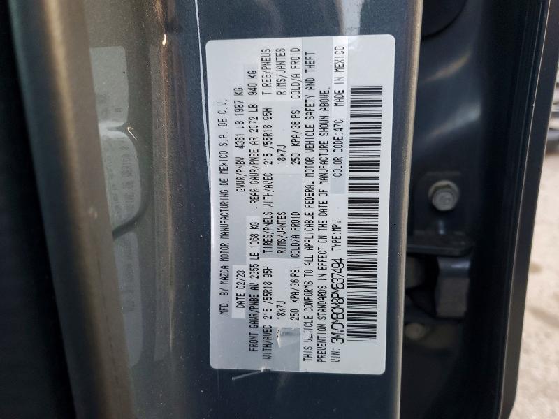 48995096 :رقم المزاد ، 3MVDMBCM8PM537494 vin ، 2023 Mazda Cx-30 مزاد بيع