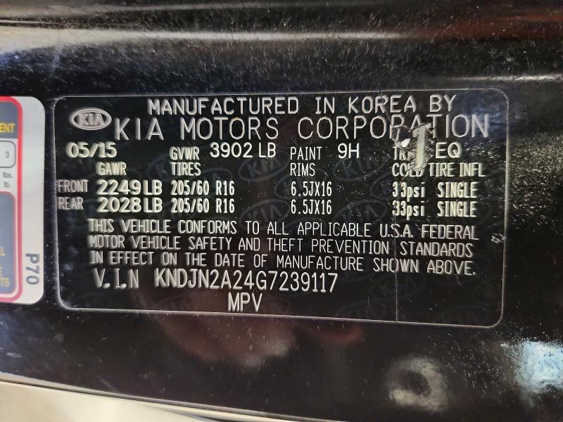 Aukcja sprzedaży 2016 Kia Soul, vin: KNDJN2A24G7239117, numer aukcji: 49050026