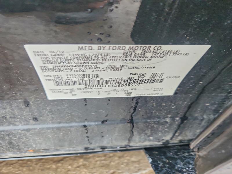2013 Ford Flex მანქანა იყიდება აუქციონზე, vin: 2FMHK6C84DBD09553, აუქციონის ნომერი: 51281116