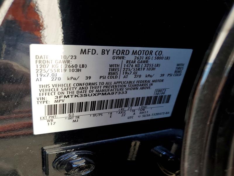 Продажа на аукционе авто 2023 Ford Mustang Mach-e, vin: 3FMTK3SUXPMA97333, номер лота: 50977916