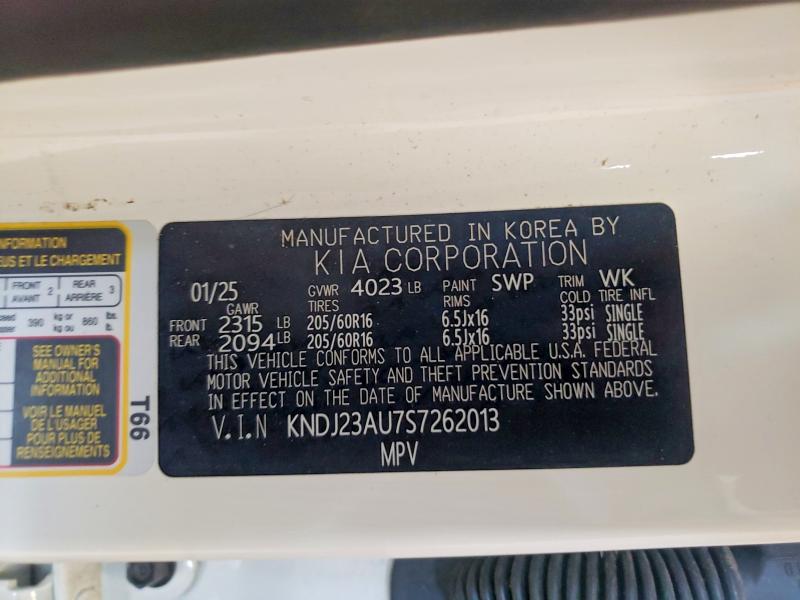 Продажа на аукционе авто 2025 Kia Soul, vin: KNDJ23AU7S7262013, номер лота: 51701526