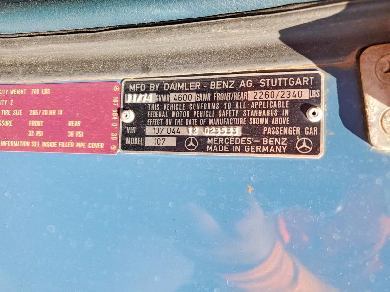 Aukcja sprzedaży 1975 Mercedes-benz 450 Sl, vin: 10704412023533, numer aukcji: 50529186
