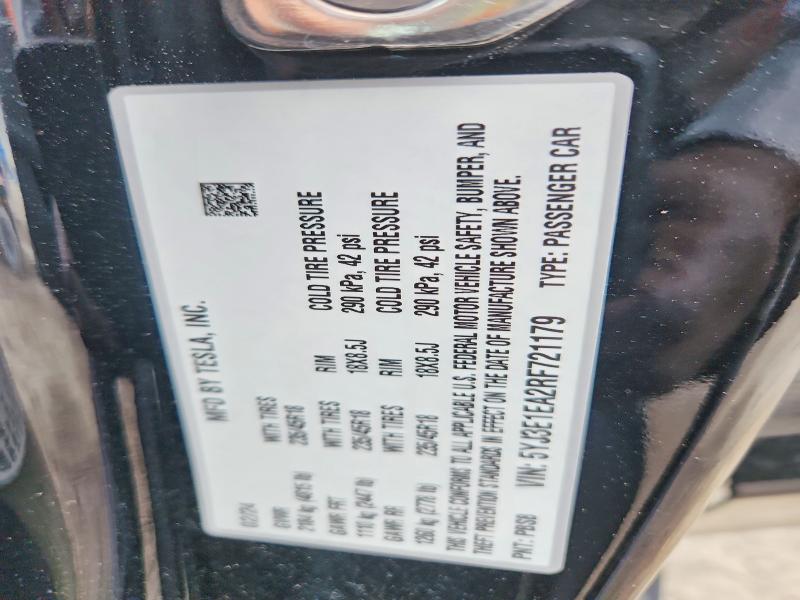 Aukcja sprzedaży 2024 Tesla Model 3, vin: 5YJ3E1EA2RF721179, numer aukcji: 49546376