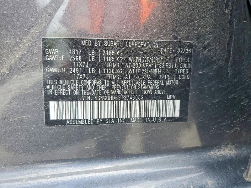 Продаж на аукціоні авто 2026 Subaru Crosstrek, vin: 4S4GUHD63T3746053, номер лоту: 51669646