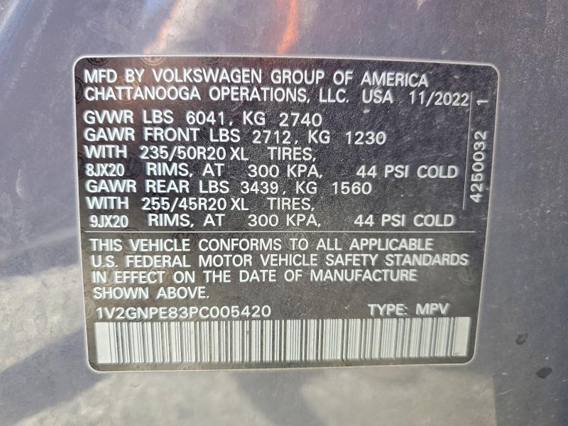 Продажа на аукционе авто 2023 Volkswagen Id.4, vin: 1V2GNPE83PC005420, номер лота: 49427176