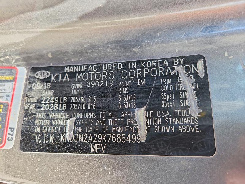 Aukcja sprzedaży 2019 Kia Soul, vin: KNDJN2A29K7686499, numer aukcji: 48397076
