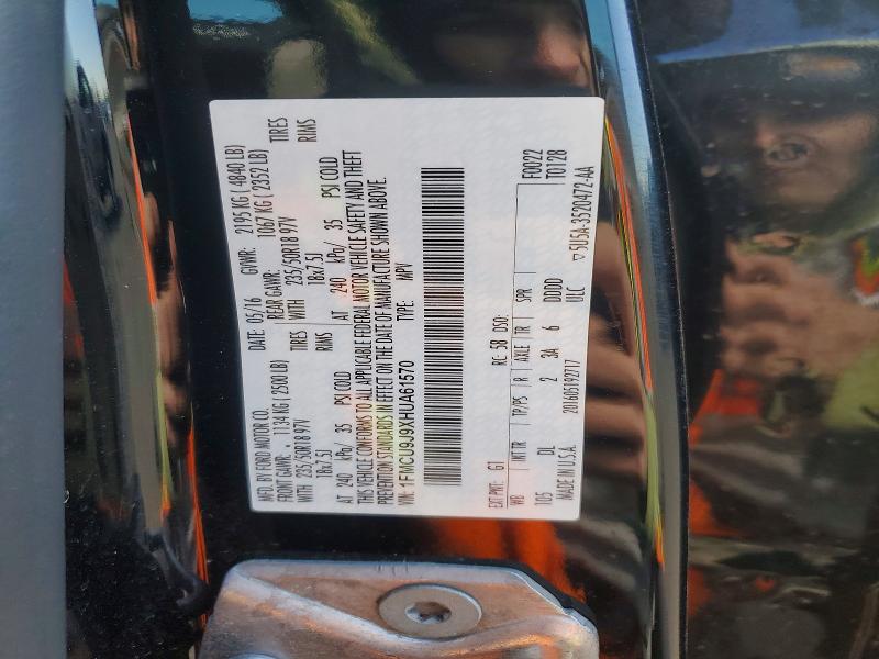 Продаж на аукціоні авто 2017 Ford Escape, vin: 1FMCU9J9XHUA61570, номер лоту: 48597876