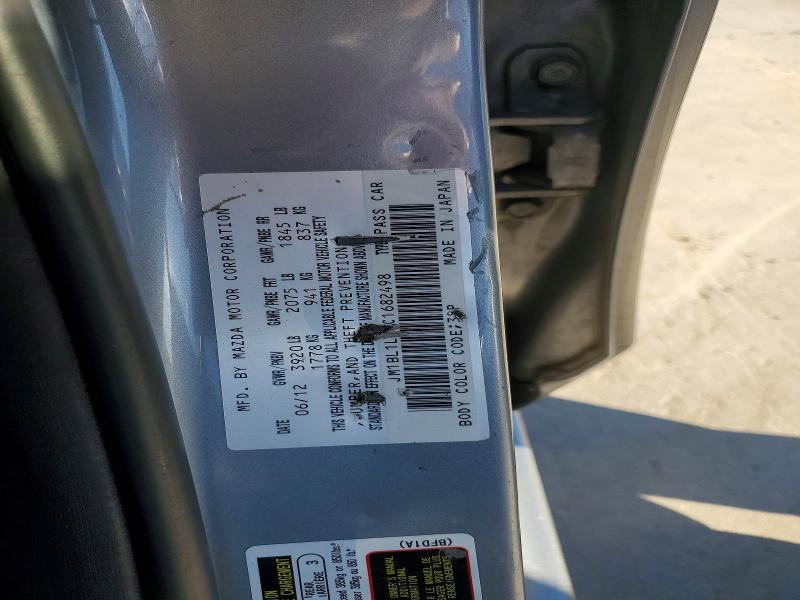 49407756 :رقم المزاد ، JM1BL1L86C1682498 vin ، 2012 Mazda 3 مزاد بيع