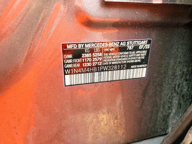 48220246 :رقم المزاد ، W1N4M4HB1PW328112 vin ، 2023 Mercedes Benz Glb مزاد بيع
