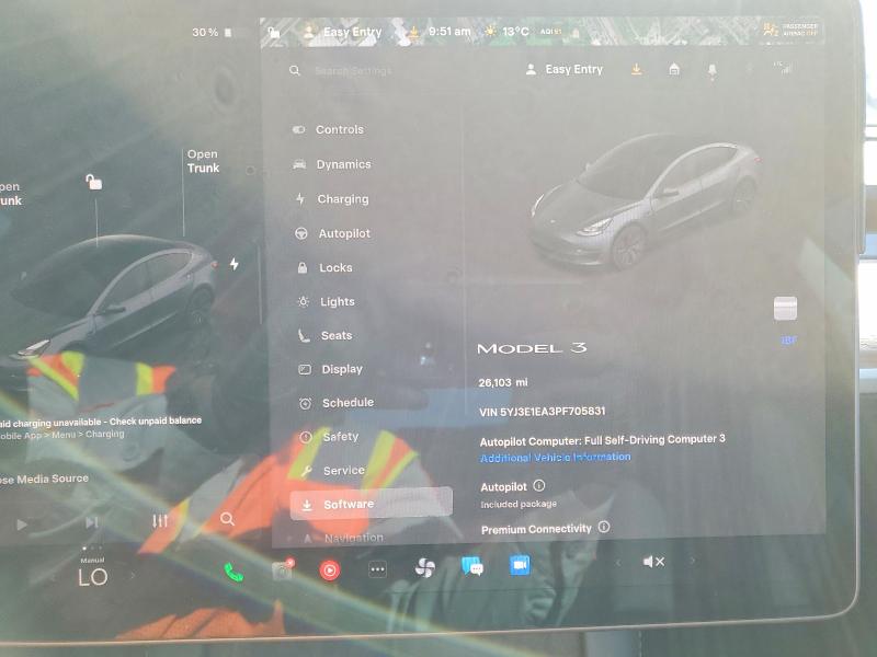 2023 Tesla Model 3 მანქანა იყიდება აუქციონზე, vin: 5YJ3E1EA3PF705831, აუქციონის ნომერი: 48678396
