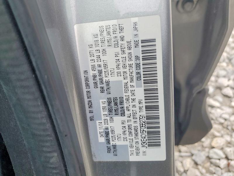 48123796 :رقم المزاد ، JM3KE4CY5F0552791 vin ، 2015 Mazda Cx-5 مزاد بيع