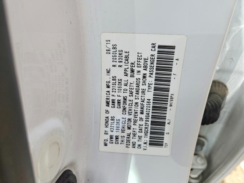 Aukcja sprzedaży 2016 Honda Accord, vin: 1HGCR2F99GA020564, numer aukcji: 47083866