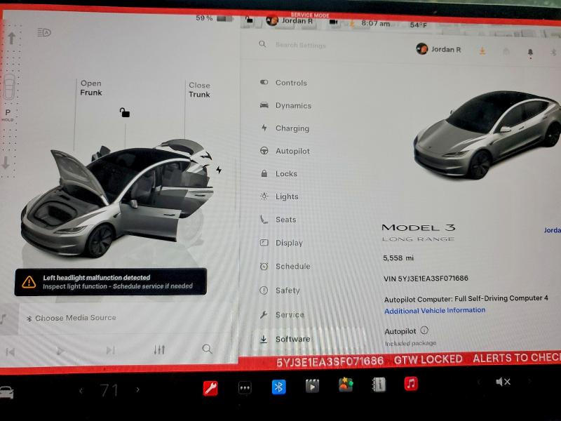 Aukcja sprzedaży 2025 Tesla Model 3, vin: 5YJ3E1EA3SF071686, numer aukcji: 48302036