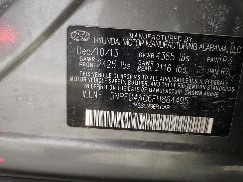 Aukcja sprzedaży 2014 Hyundai Sonata, vin: 5NPEB4AC6EH864495, numer aukcji: 50129626