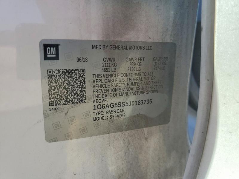 Aukcja sprzedaży 2018 Cadillac Ats, vin: 1G6AG5SS5J0183735, numer aukcji: 49052556