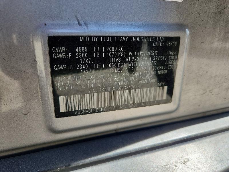 Продаж на аукціоні авто 2011 Subaru Outback, vin: 4S4BRBCC6B3342078, номер лоту: 49263726