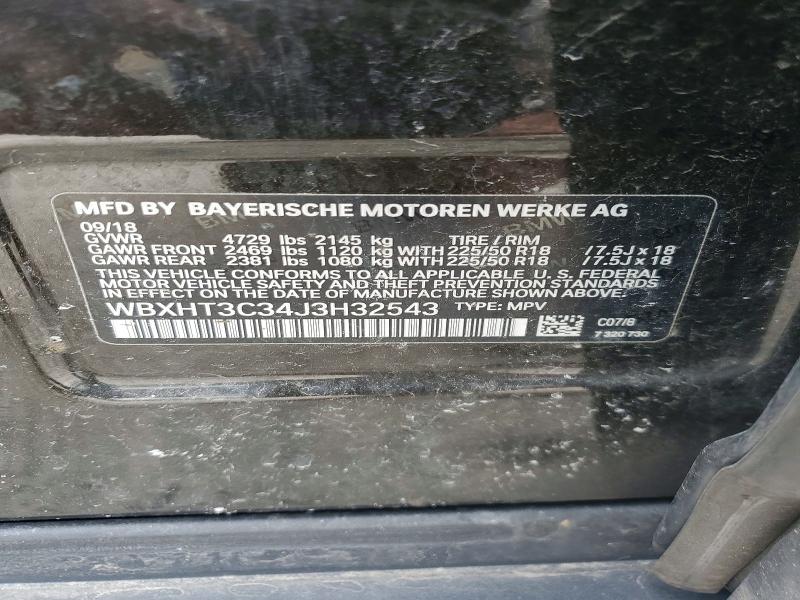Продажа на аукционе авто 2018 Bmw X1, vin: WBXHT3C34J3H32543, номер лота: 49025906