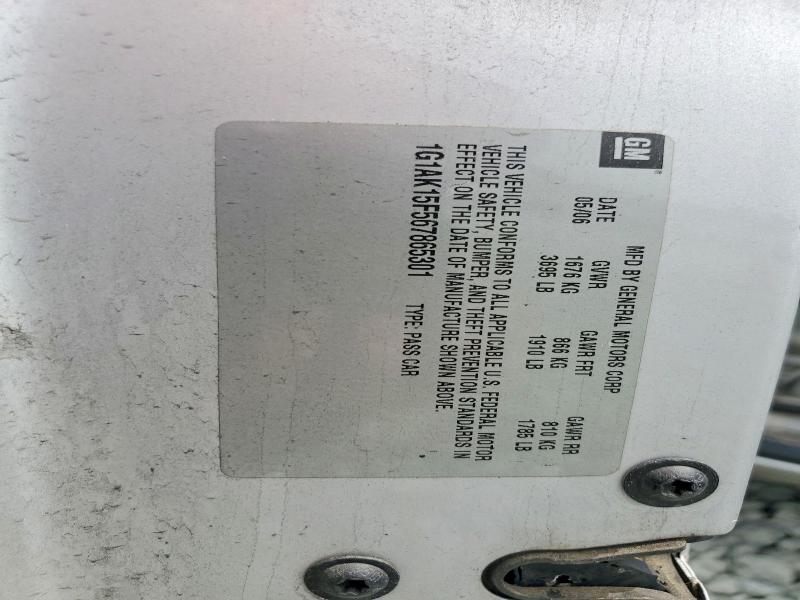 Aukcja sprzedaży 2006 Chevrolet Cobalt, vin: 1G1AK15F567865301, numer aukcji: 49728756