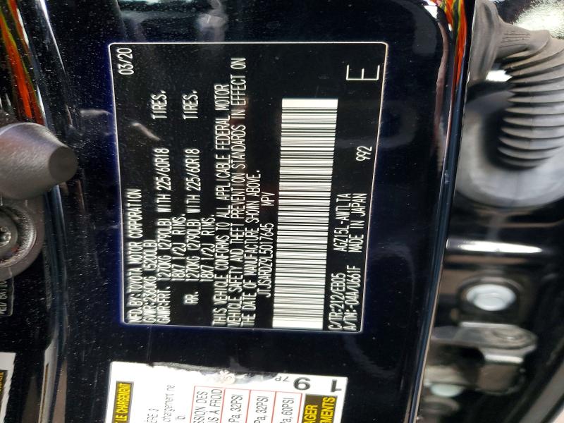 Aukcja sprzedaży 2020 Lexus Nx, vin: JTJSARDZ9L5017645, numer aukcji: 51332716