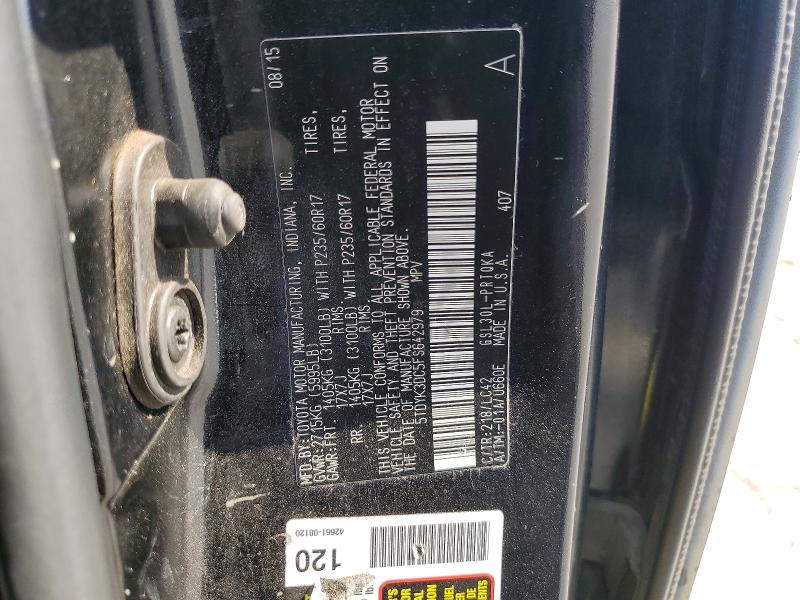 Продаж на аукціоні авто 2015 Toyota Sienna, vin: 5TDYK3DC5FS642979, номер лоту: 51150366