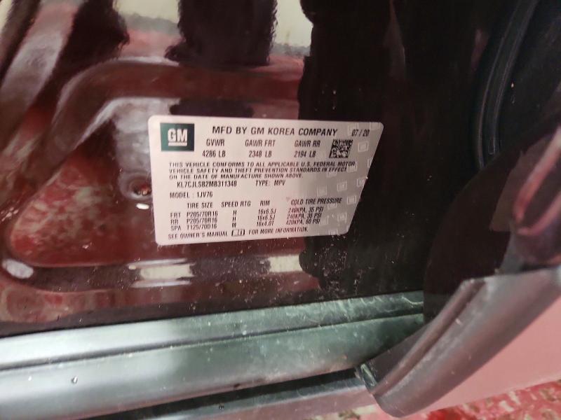 51956626 :رقم المزاد ، KL7CJLSB2MB311348 vin ، 2021 Chevrolet Trax مزاد بيع