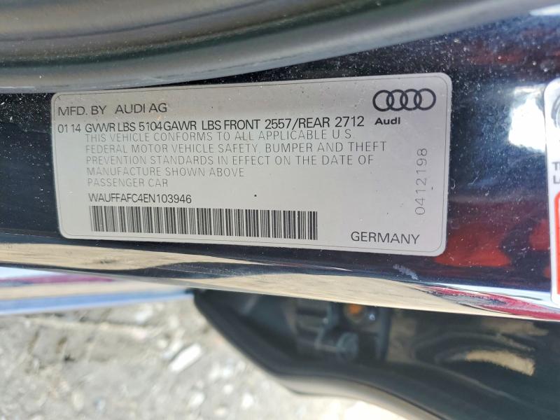 51962916 :رقم المزاد ، WAUFFAFC4EN103946 vin ، 2014 Audi A6 مزاد بيع