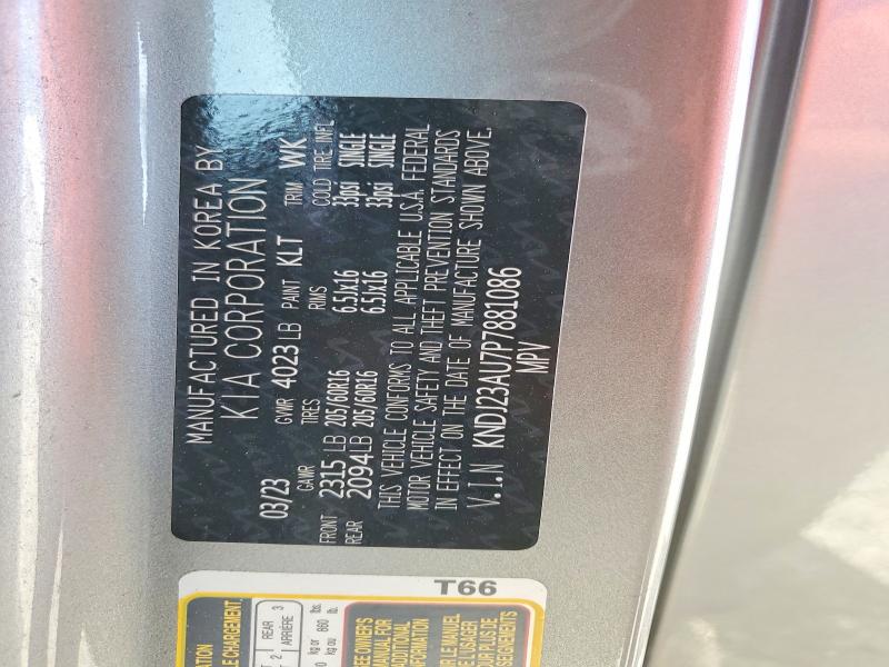 50525946 :رقم المزاد ، KNDJ23AU7P7881086 vin ، 2023 Kia Soul مزاد بيع