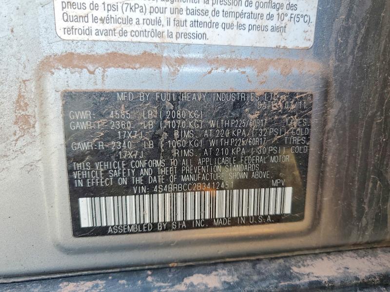 50743186 :رقم المزاد ، 4S4BRBCC2B3412451 vin ، 2011 Subaru Outback مزاد بيع