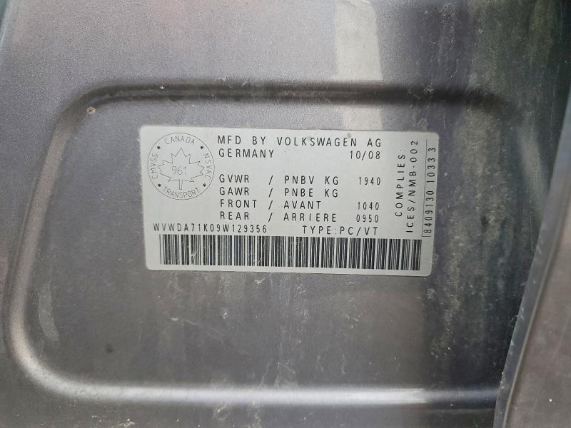 Продаж на аукціоні авто 2009 Volkswagen Rabbit, vin: WVWDA71K09W129356, номер лоту: 47959906